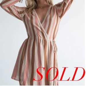 *SOLD* CHIARA MINI DRESS BEIGE MULTI